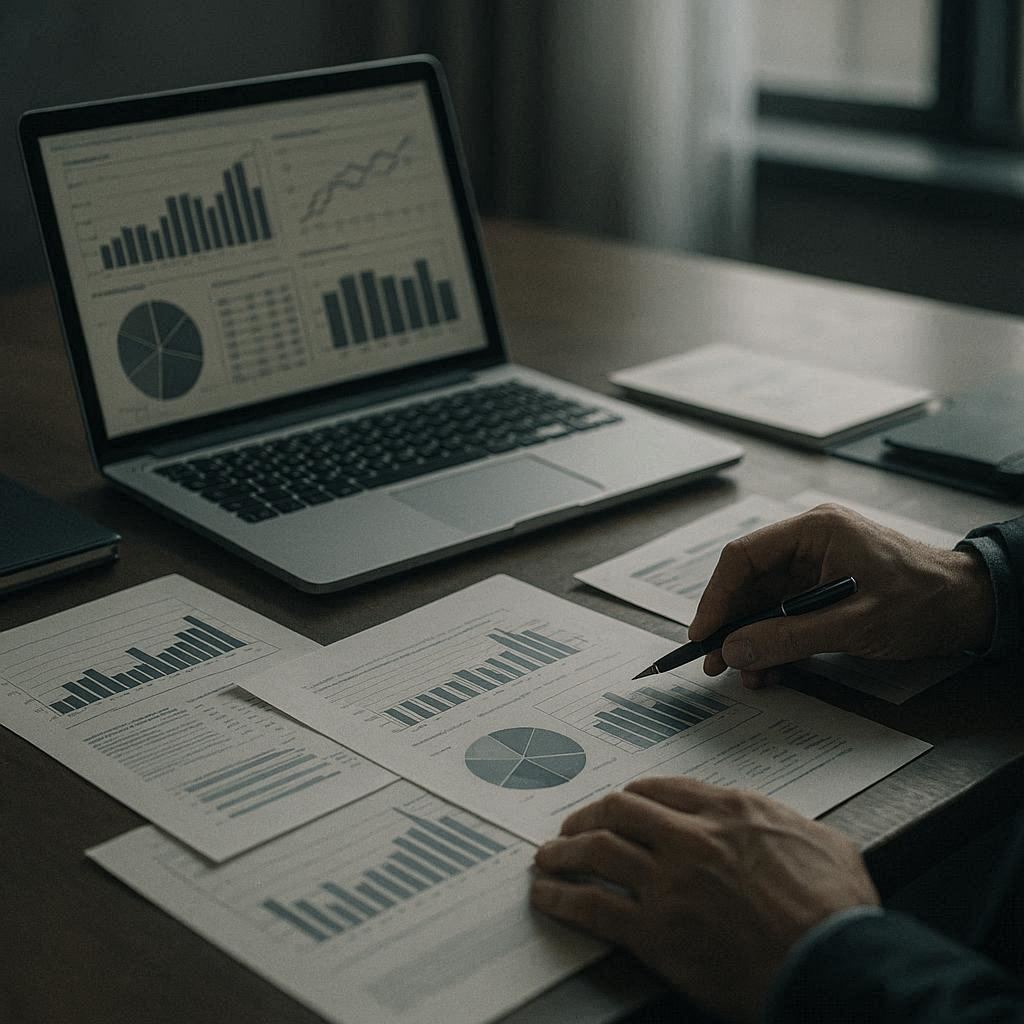 Analiza danych na laptopie