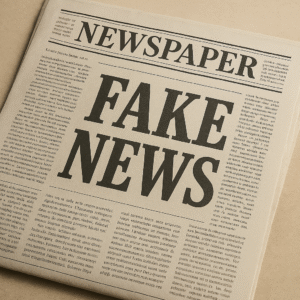 Gazeta z napisem Fake News